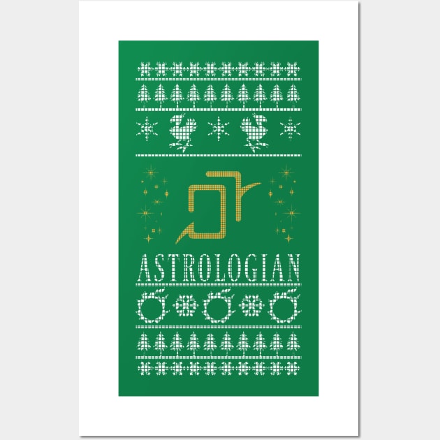 Final Fantasy XIV Astrologian Ugly Christmas Sweater Wall Art by TionneDawnstar